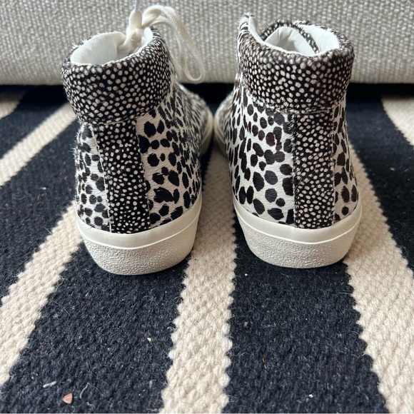 Madewell • Sidewalk High-Top Sneakers in Spot Mix Suede • Size 7.5 - Picture 7 of 9
